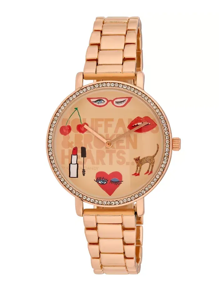 Женские часы Quartz Bouffants and Broken Hearts из розового золота, 38 мм Kendra Dandy