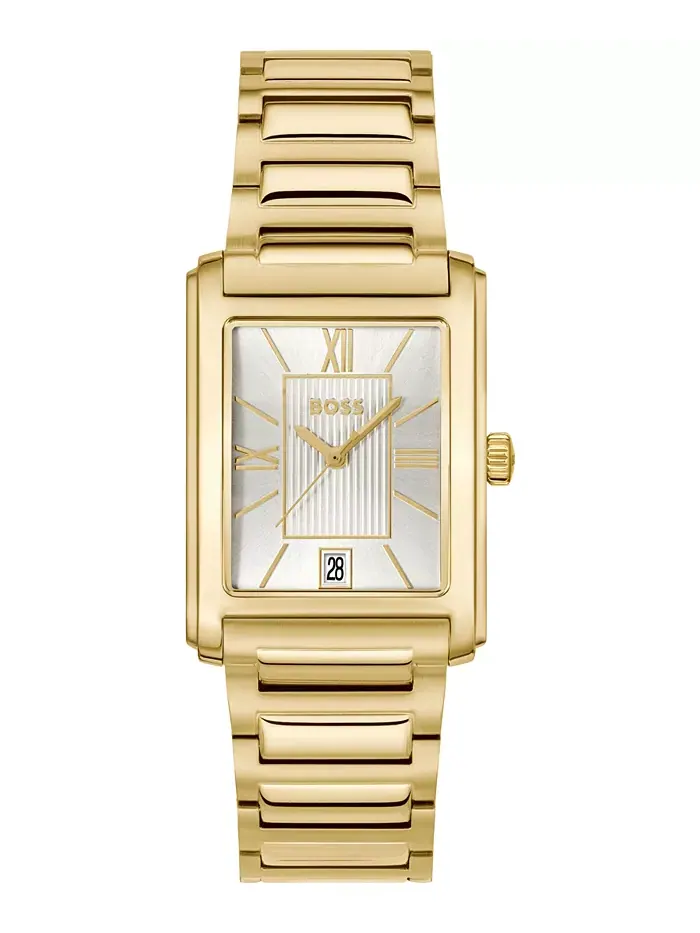 Мужские часы Principle Dress Quartz Basic Calendar Ionic Plated тонкий золотой стальной корпус, 28 — изображение 1 из 3