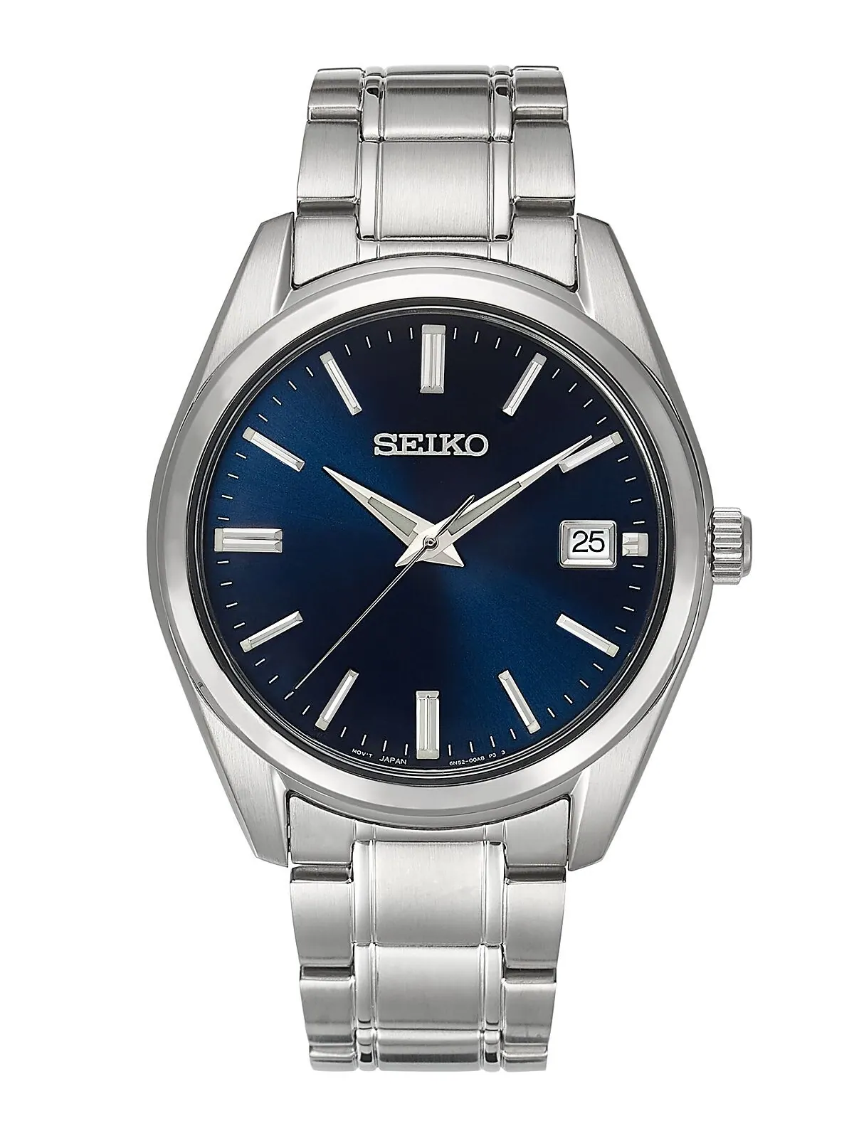 Мужские часы Essentials с браслетом из нержавеющей стали 40,2 мм Seiko — изображение 3 из 8, оттенок серебряный