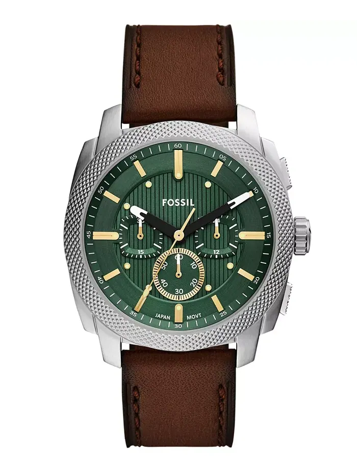 Мужские часы Machine Chronograph из нержавеющей стали, 44 мм Fossil — изображение 1 из 3