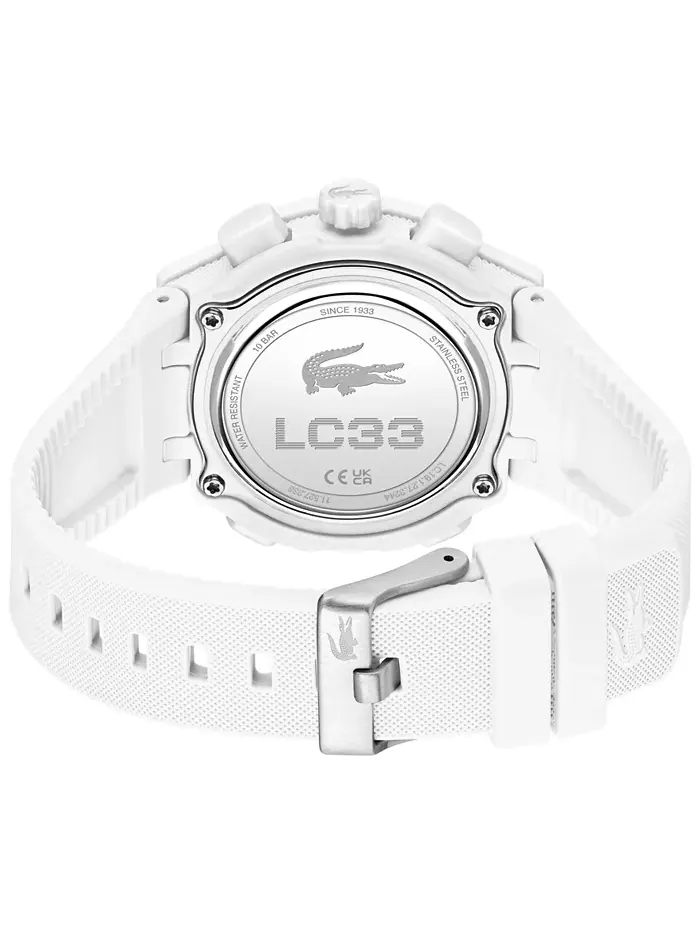 Женские часы LC33 с белым силиконовым ремешком, 40 мм Lacoste — изображение 3 из 10