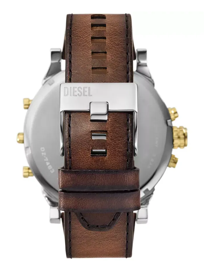 Мужские часы Mr. Daddy 2.0 Chronograph с коричневым кожаным ремешком, 57 мм Diesel — изображение 4 из 4