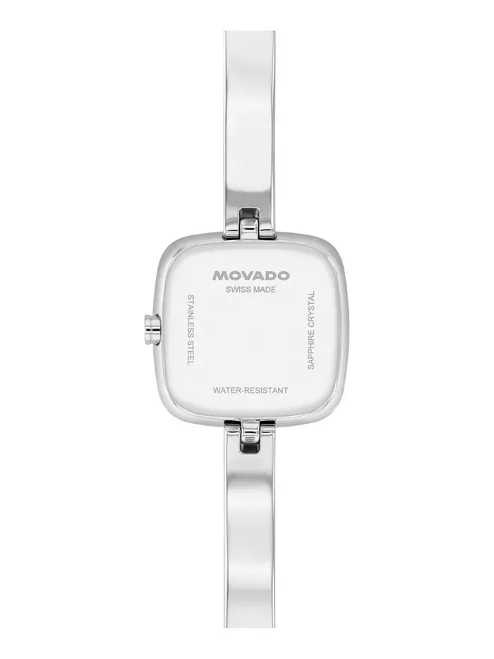 Женские наручные часы Museum Cushion Swiss Quartz Stainless Steel Bangle Watch, 21.50 мм Movado — изображение 3 из 3