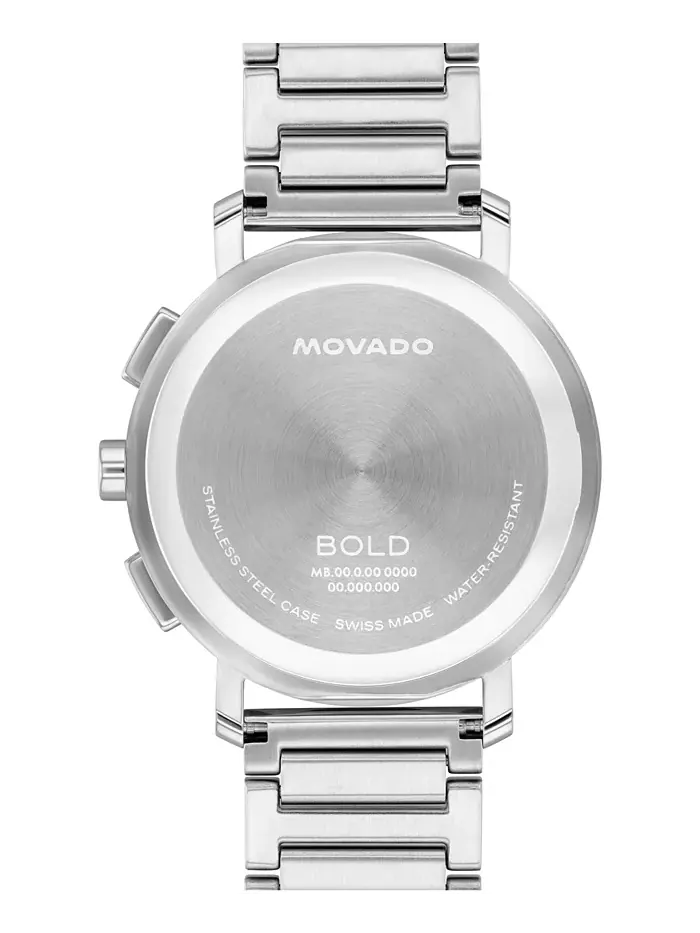 Мужские часы Bold Evolution 2.0 Swiss Quartz Chrono из нержавеющей стали, 42 мм Movado — изображение 3 из 3