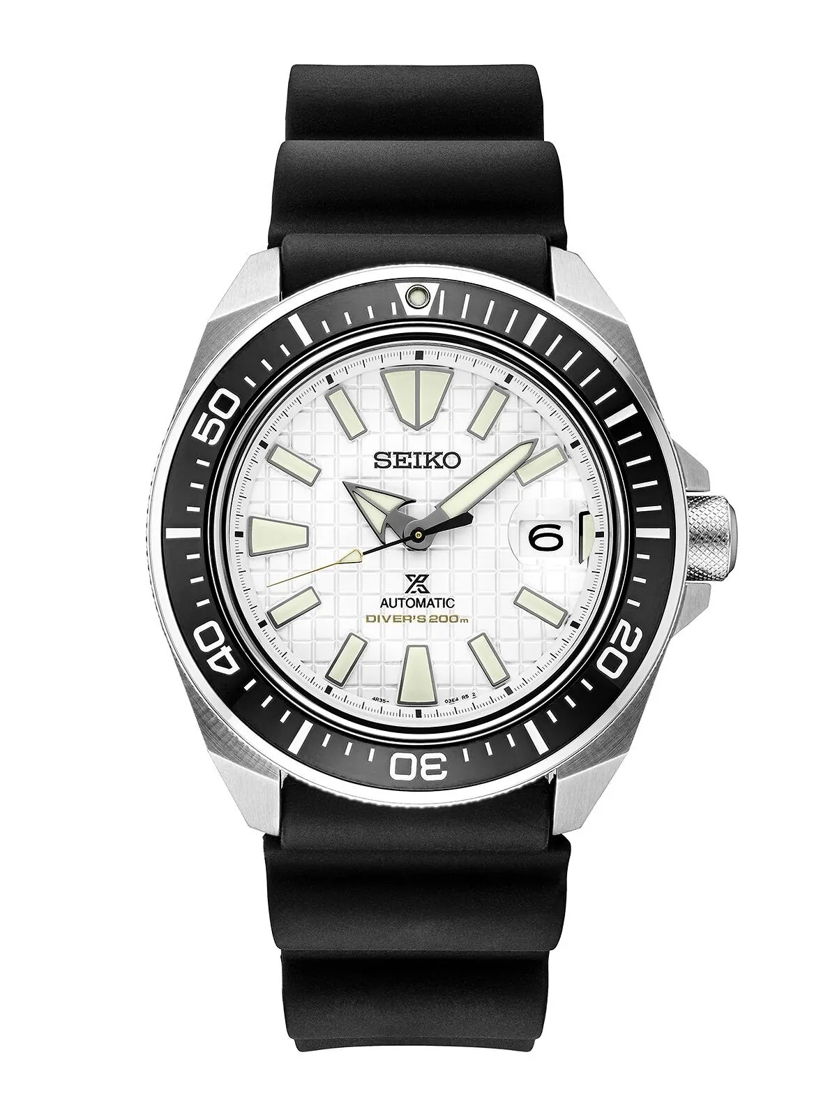 Мужские автоматические часы Prospex с черным силиконовым ремешком, 44 мм Seiko
