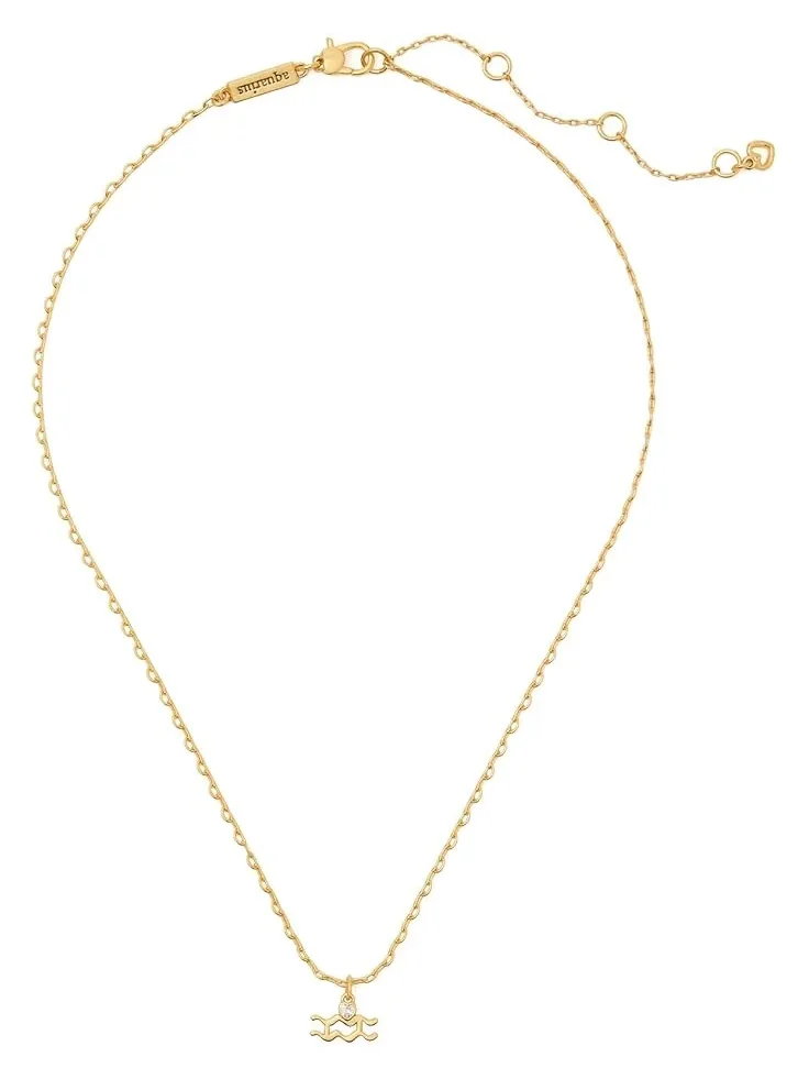 Мини-кулон для женщин "Какой у тебя знак зодиака Водолей?" Kate Spade New York