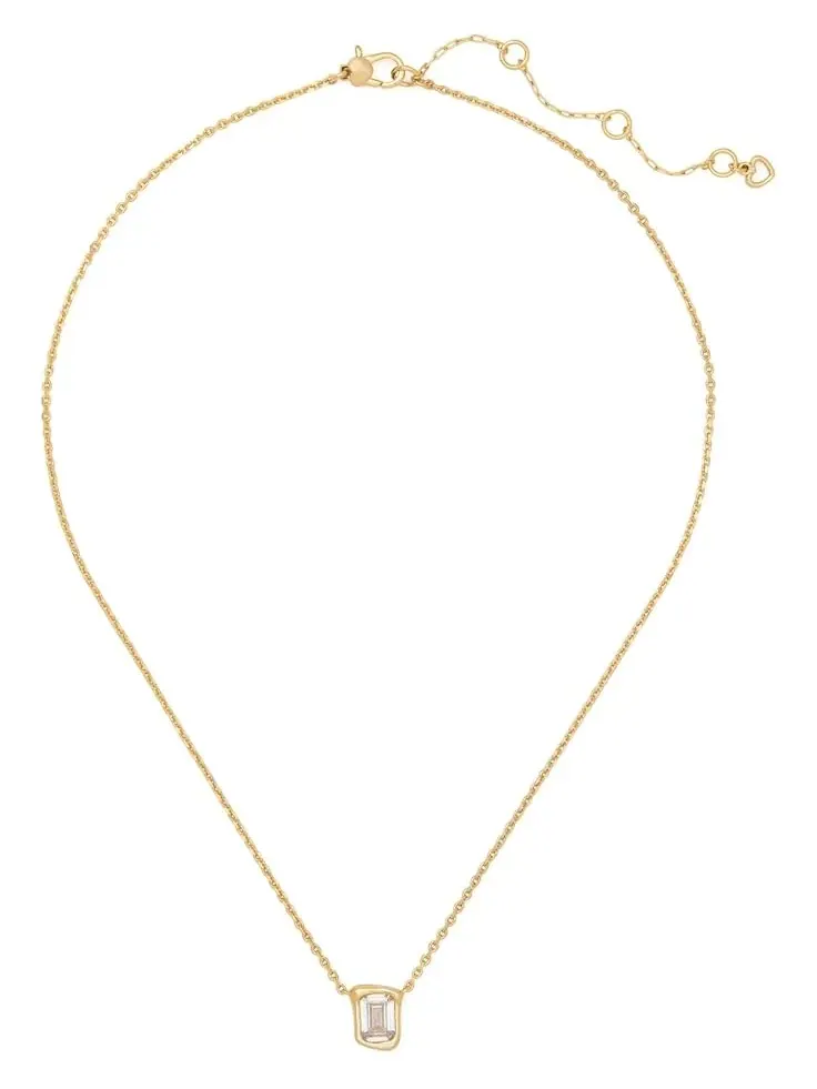 Женский кулон-перемычка Kate Spade New York — изображение 2 из 2, оттенок прозрачный/золотистый
