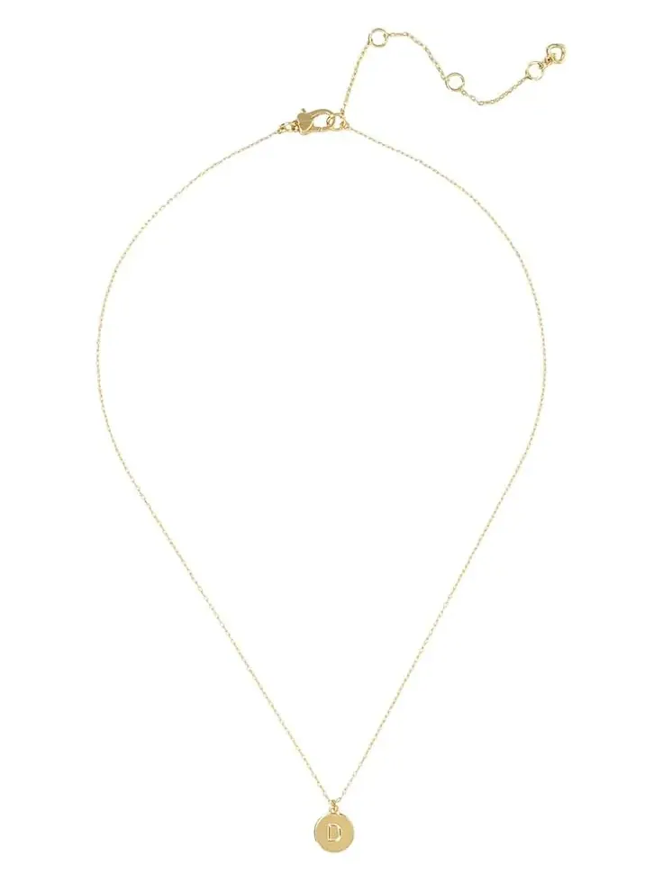 Миниатюрный кулон с инициалом от Kate Spade для женщин Kate Spade New York — изображение 2 из 2, оттенок золотистый