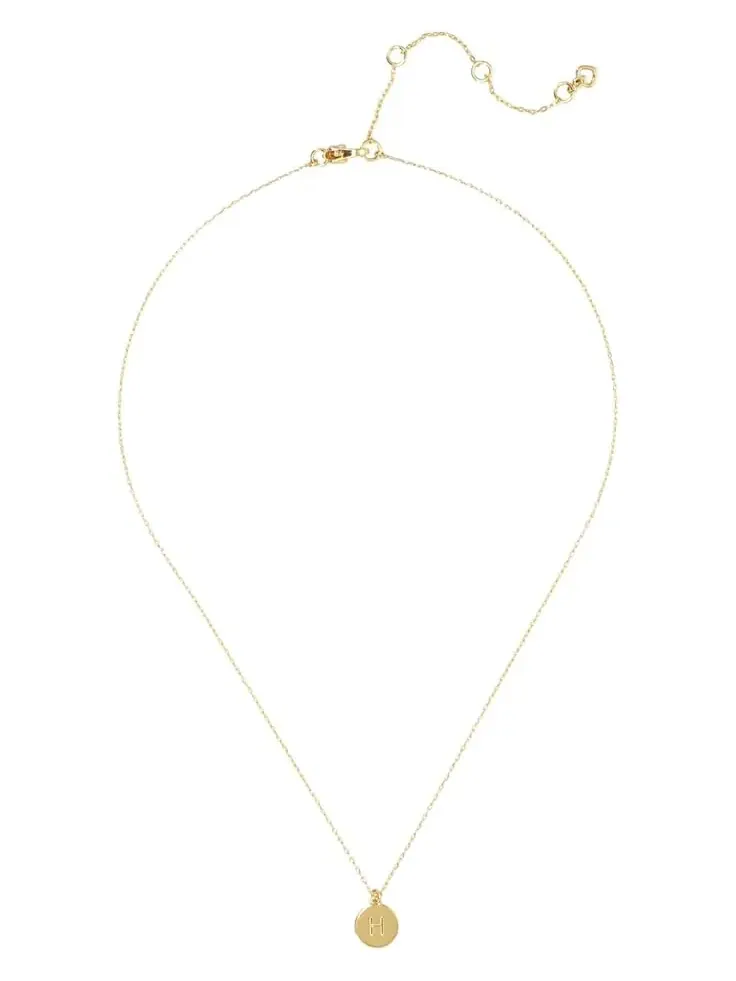 Миниатюрный кулон с инициалом от Kate Spade для женщин Kate Spade New York — изображение 2 из 2, оттенок золотистый