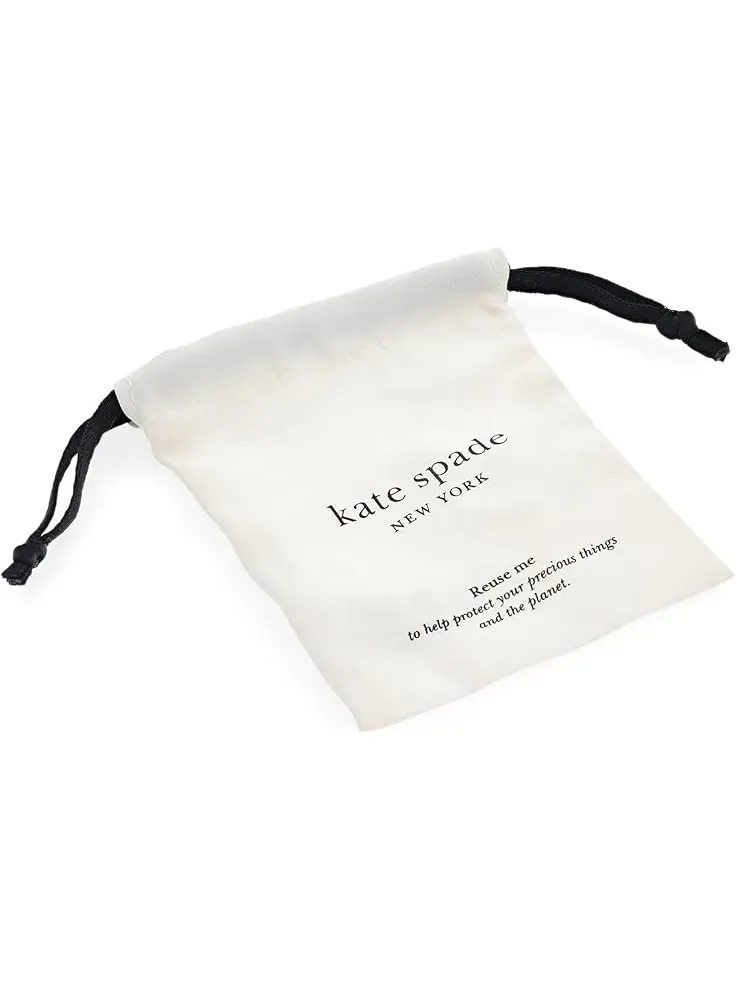 Женские серьги-кольца Bright Spots Drop Huggies Kate Spade New York — изображение 2 из 2, оттенок коралл
