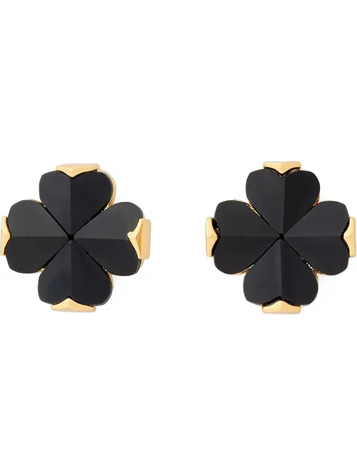 Женские серьги-гвоздики «Расплавленное стекло» Kate Spade New York — изображение 1 из 3, оттенок черный