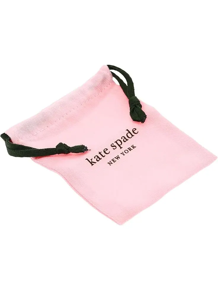 Женские серьги-кольца My Love Heart Huggies Kate Spade New York — изображение 2 из 2, оттенок розовый