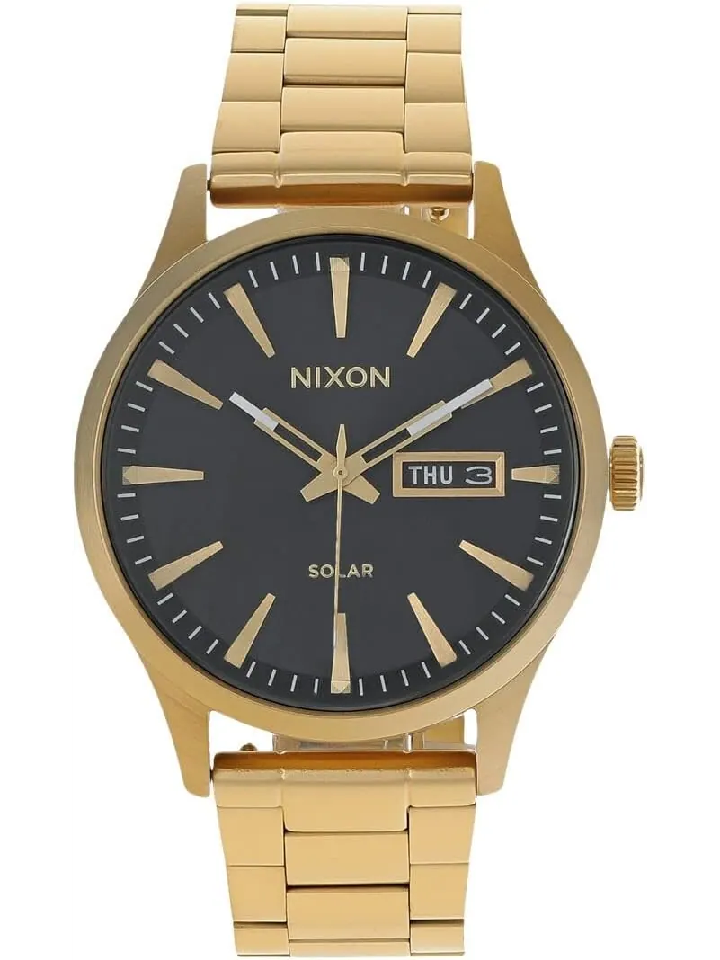 Часы Sentry Solar Stainless Steel Nixon — черный