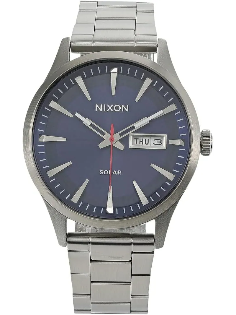 Часы Sentry Solar Stainless Steel Nixon — серебристый