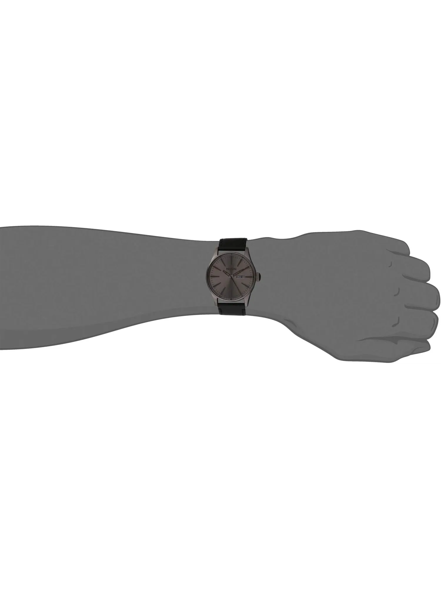 Часы Sentry Leather Nixon — изображение 3 из 3, оттенок черный