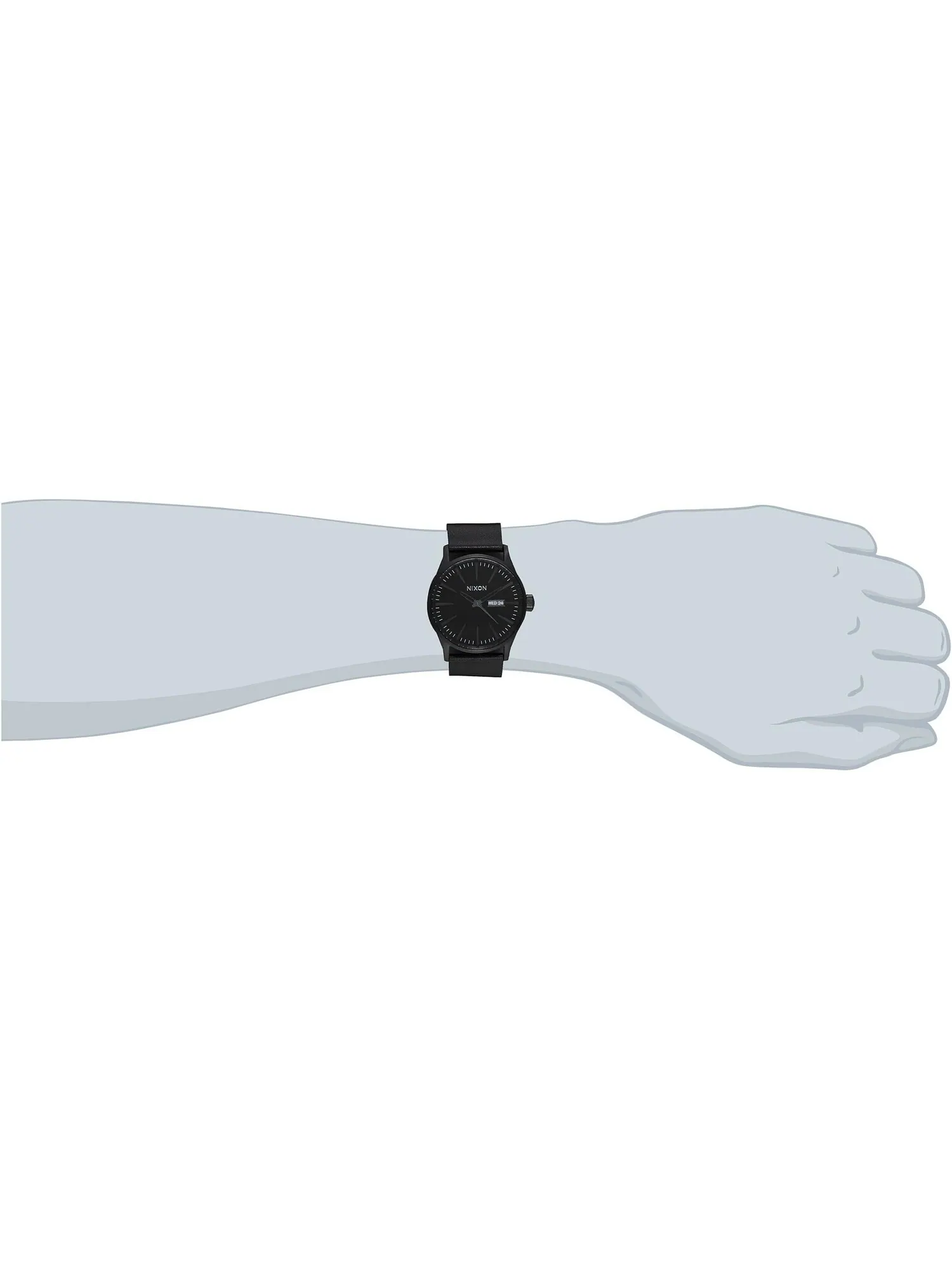 Часы Sentry Leather Nixon — изображение 5 из 5, оттенок черный