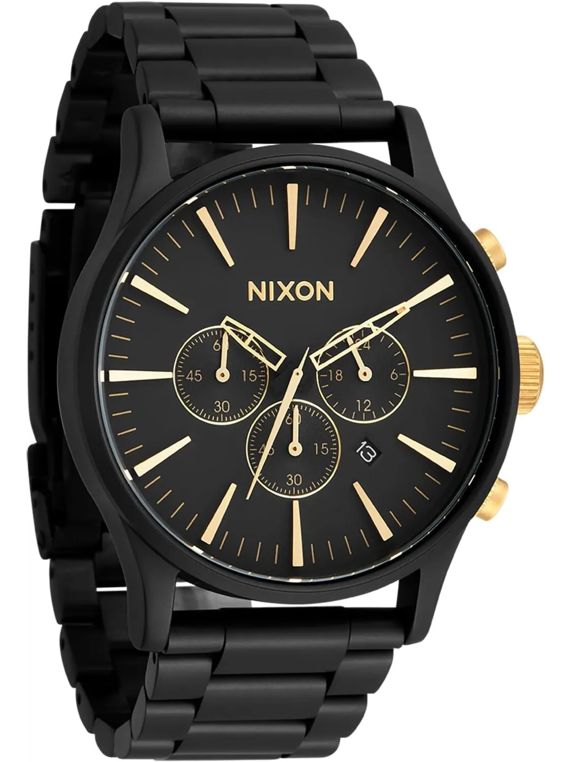 Часы Sentry Chrono Nixon — изображение 1 из 3, оттенок черный/золотистый