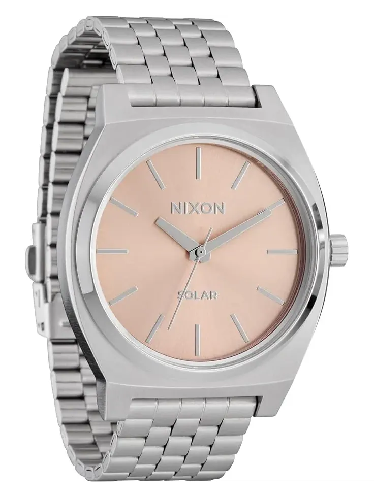 Мужские часы на солнечных батареях Nixon — изображение 1 из 4, оттенок серебристый