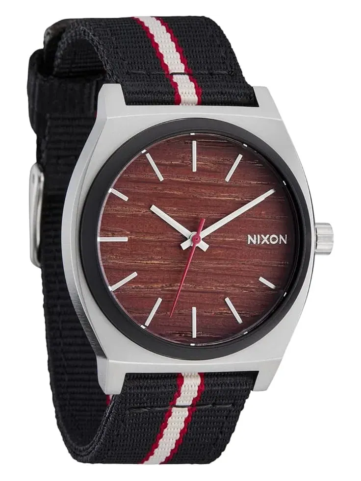 Мужские нейлоновые часы Time Teller Nixon — изображение 1 из 3, оттенок серебристый//черный