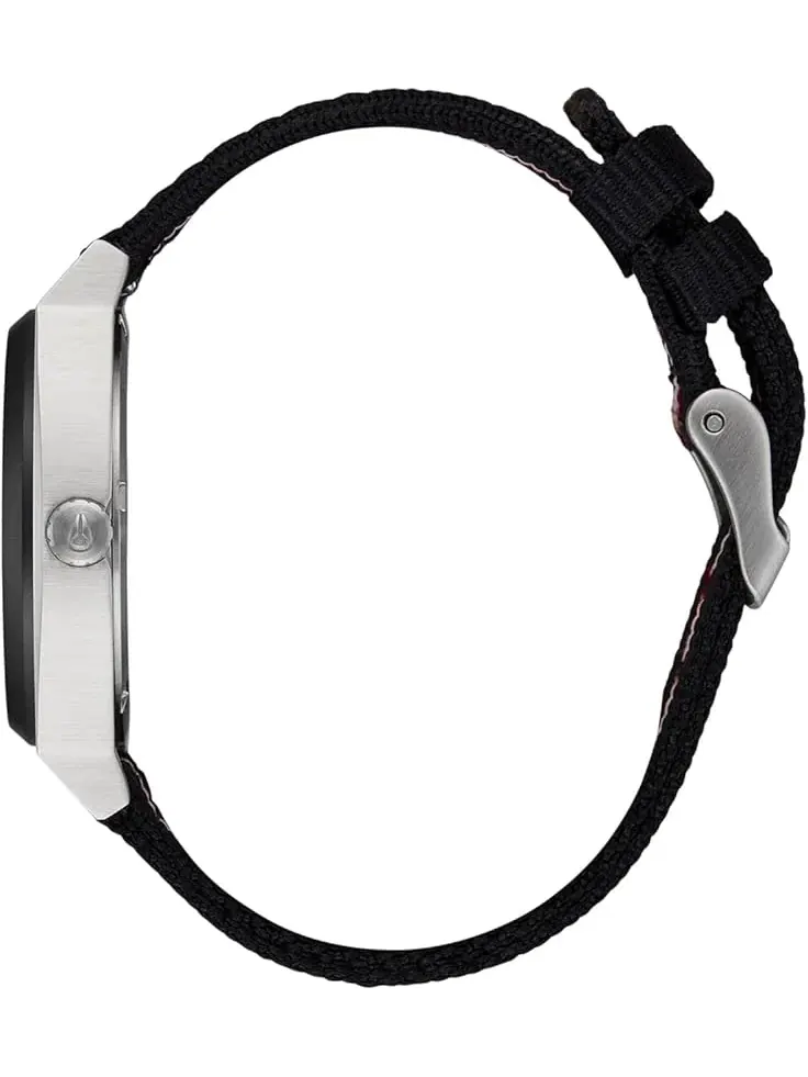 Мужские нейлоновые часы Time Teller Nixon — изображение 2 из 3, оттенок серебристый//черный