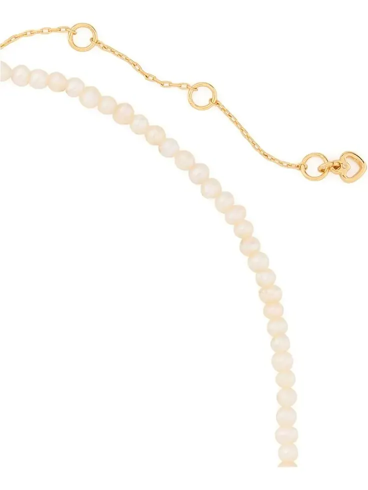 Women's Kate Spade New York Pearl Necklace — изображение 3 из 4, оттенок кремовый/золотистый