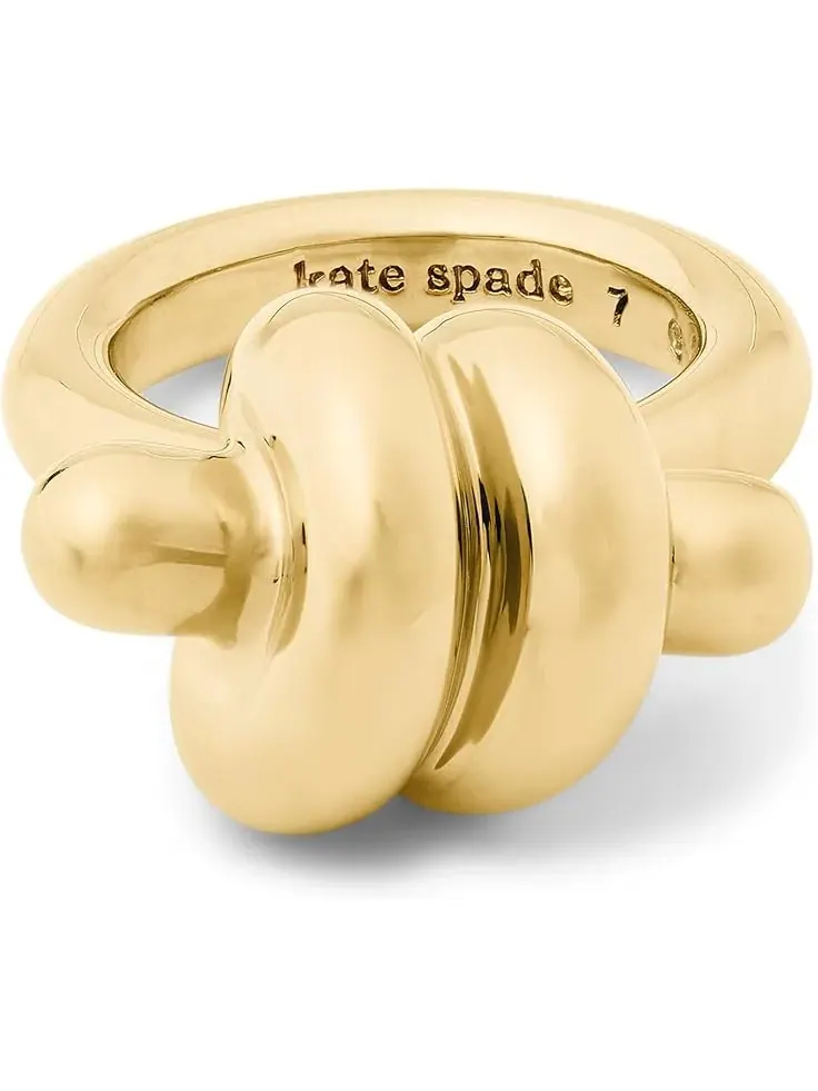 Женское кольцо из веревок и узлов Kate Spade New York — изображение 2 из 2, оттенок золото