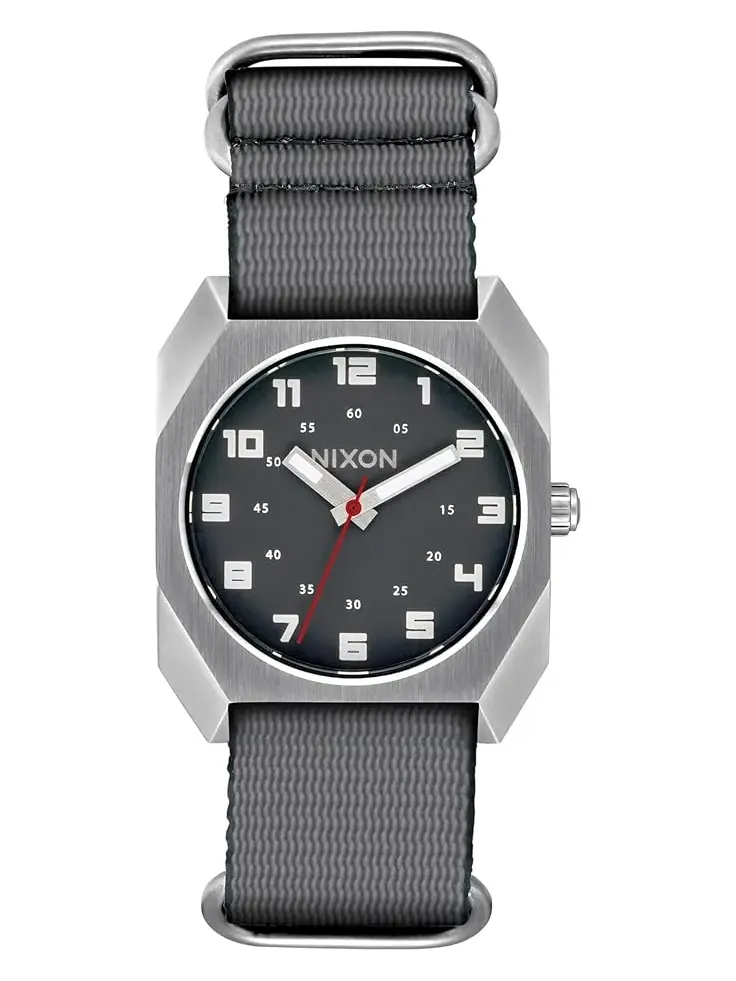 Men's Nixon Scout Nato — изображение 1 из 4, оттенок серебристый/темно-серый