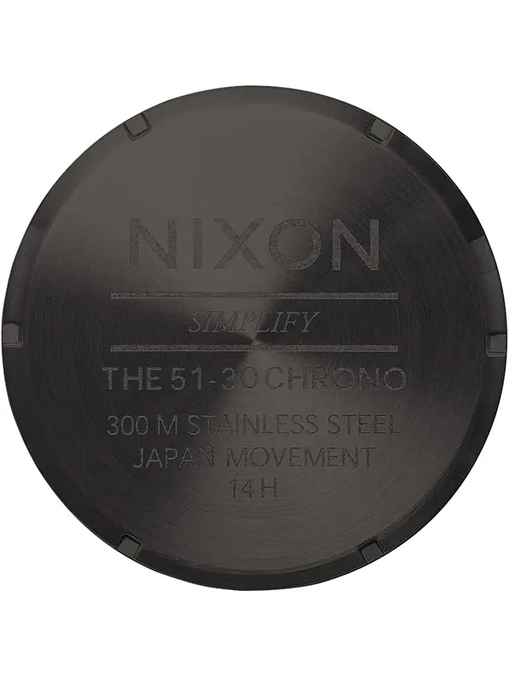 Мужские кожаные часы Chrono 51-30 Nixon — изображение 4 из 4, оттенок черный//темно-серый