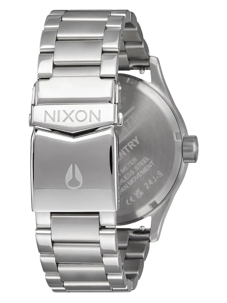 Мужские часы Sentry из нержавеющей стали Nixon — изображение 3 из 3, оттенок серебристый