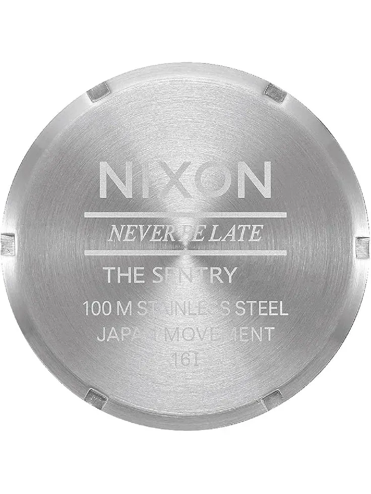 Мужские часы Sentry из нержавеющей стали Nixon — изображение 4 из 4, оттенок серебристый