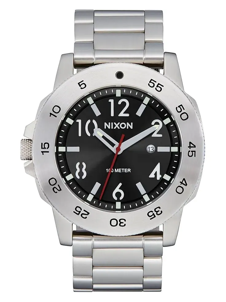 Men's Nixon Smyth 44 — изображение 1 из 4, оттенок серебристый/черный