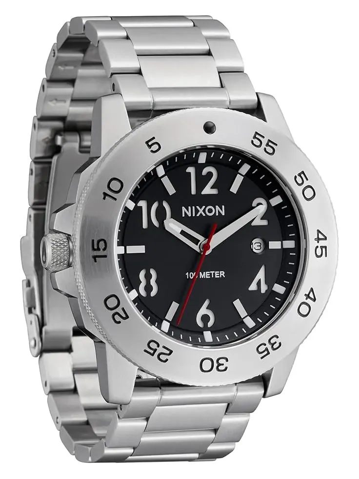 Men's Nixon Smyth 44 — изображение 3 из 4, оттенок серебристый/черный