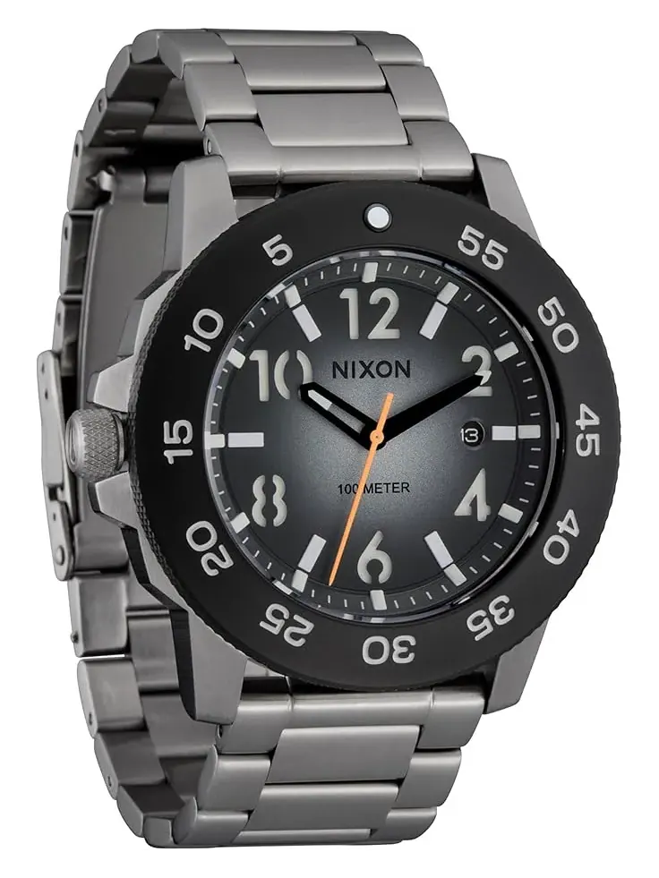 Men's Nixon Smyth 44 — изображение 1 из 4, оттенок серебристый/черный