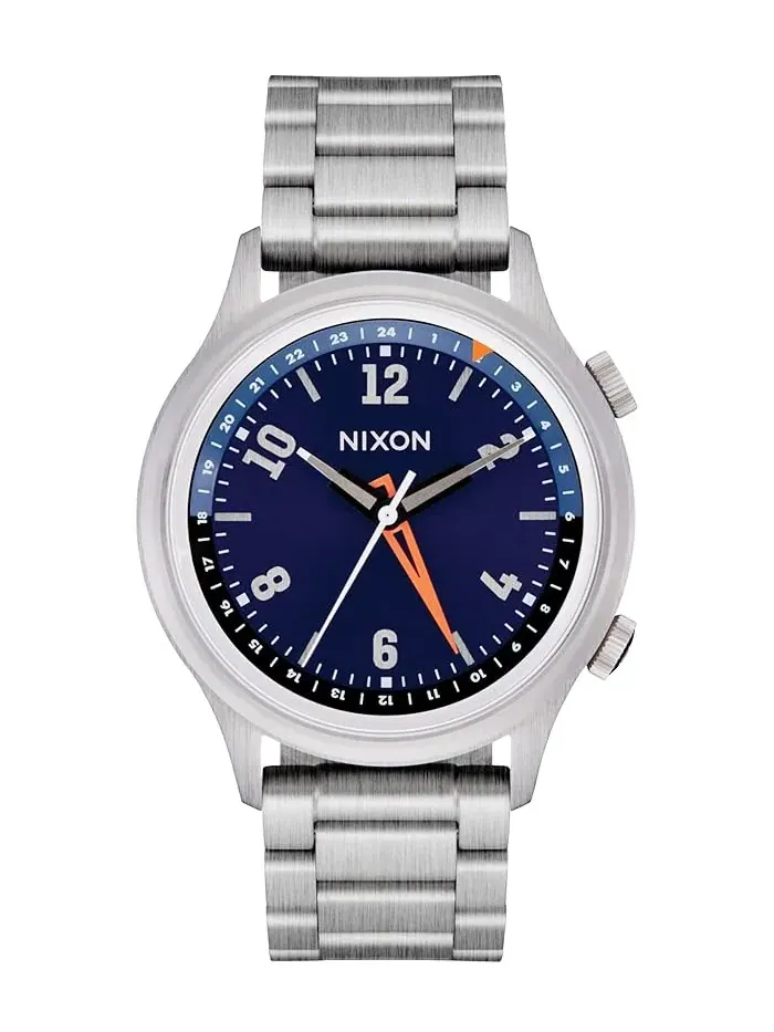 Часы с GMT-функцией Drifter 40 Nixon — изображение 1 из 3, оттенок серебристый