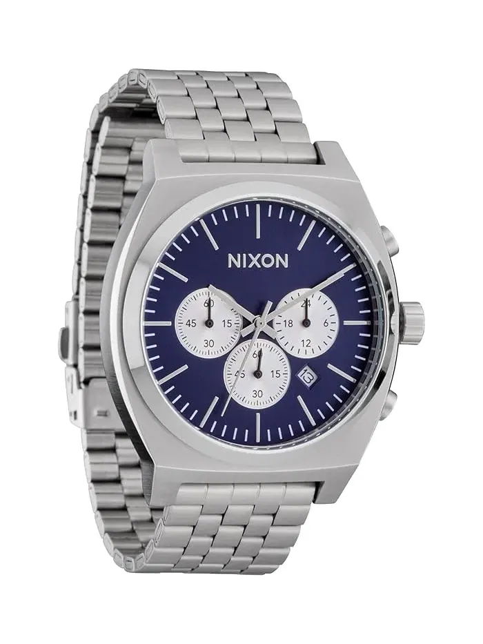 Часы хронограф Time Teller Chrono Nixon — изображение 1 из 4, оттенок серебристый//серебристый