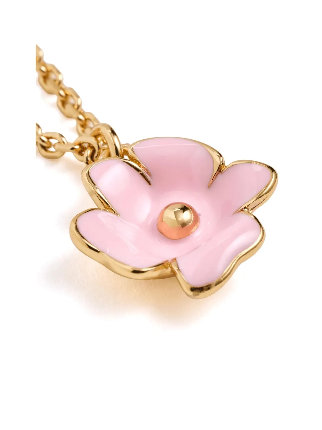 Подвеска-цветок Golden Bloom Flower Pendant Kate Spade New York — изображение 4 из 4, оттенок розовый