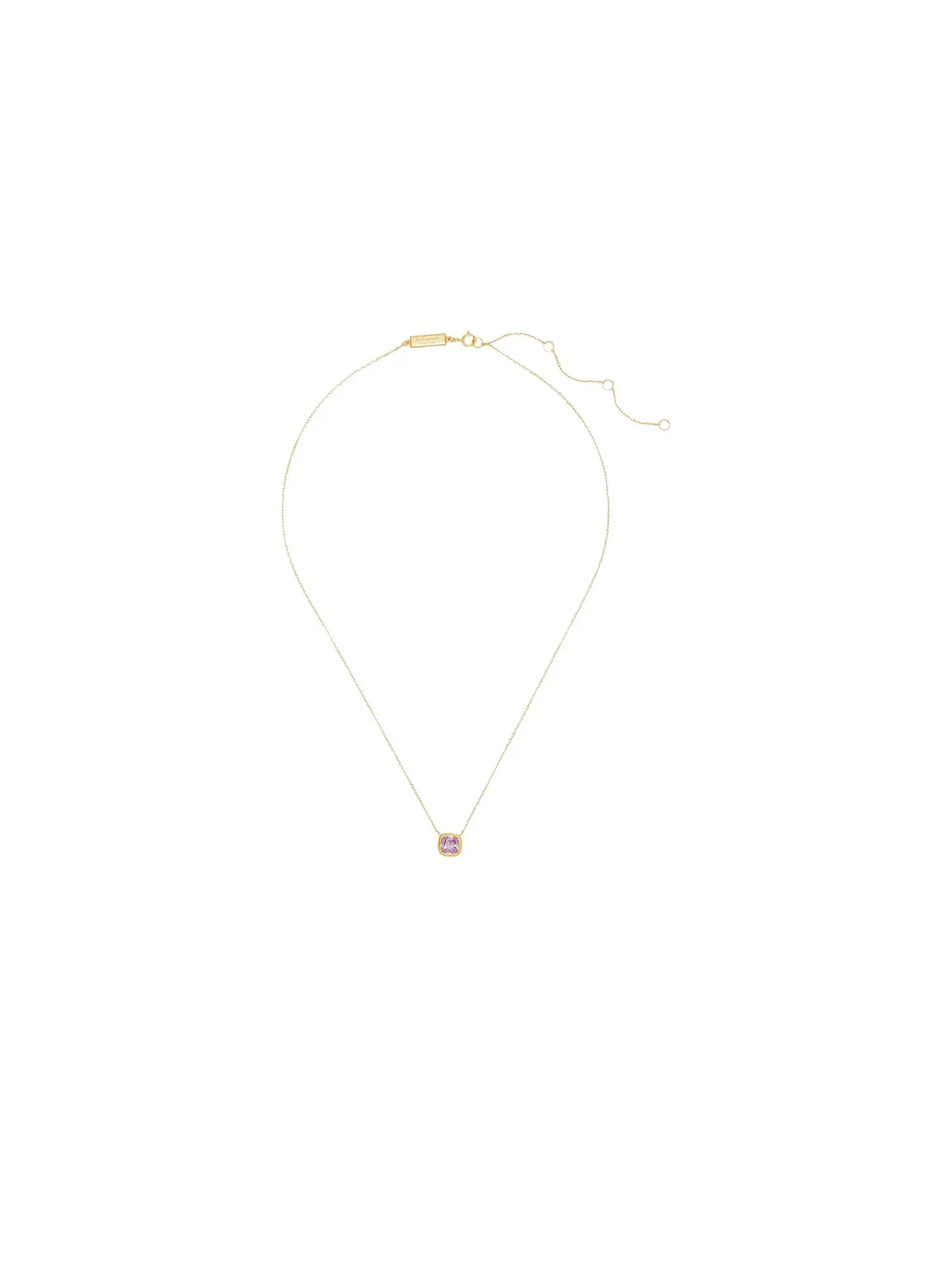 Подвеска Kate Spade Time To Shine Gem Pendant Kate Spade New York — изображение 1 из 1, оттенок розовый