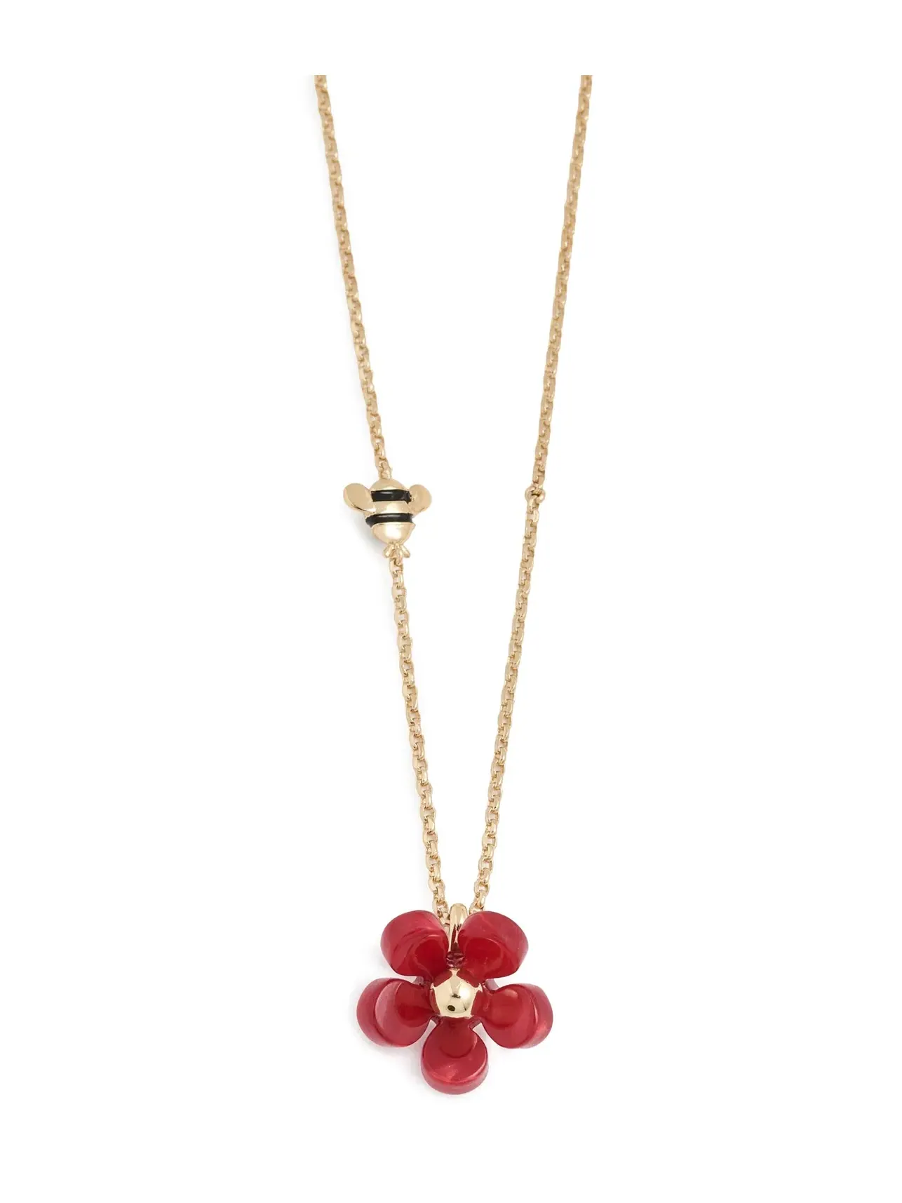 Подвеска-цветок Summer Daze Flower Pendant Kate Spade New York — изображение 1 из 4, оттенок красный