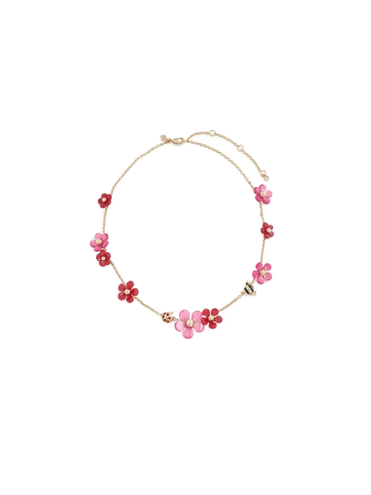 Ожерелье Summer Daze Flower Scatter Necklace Kate Spade New York — изображение 1 из 3, оттенок красный мульти
