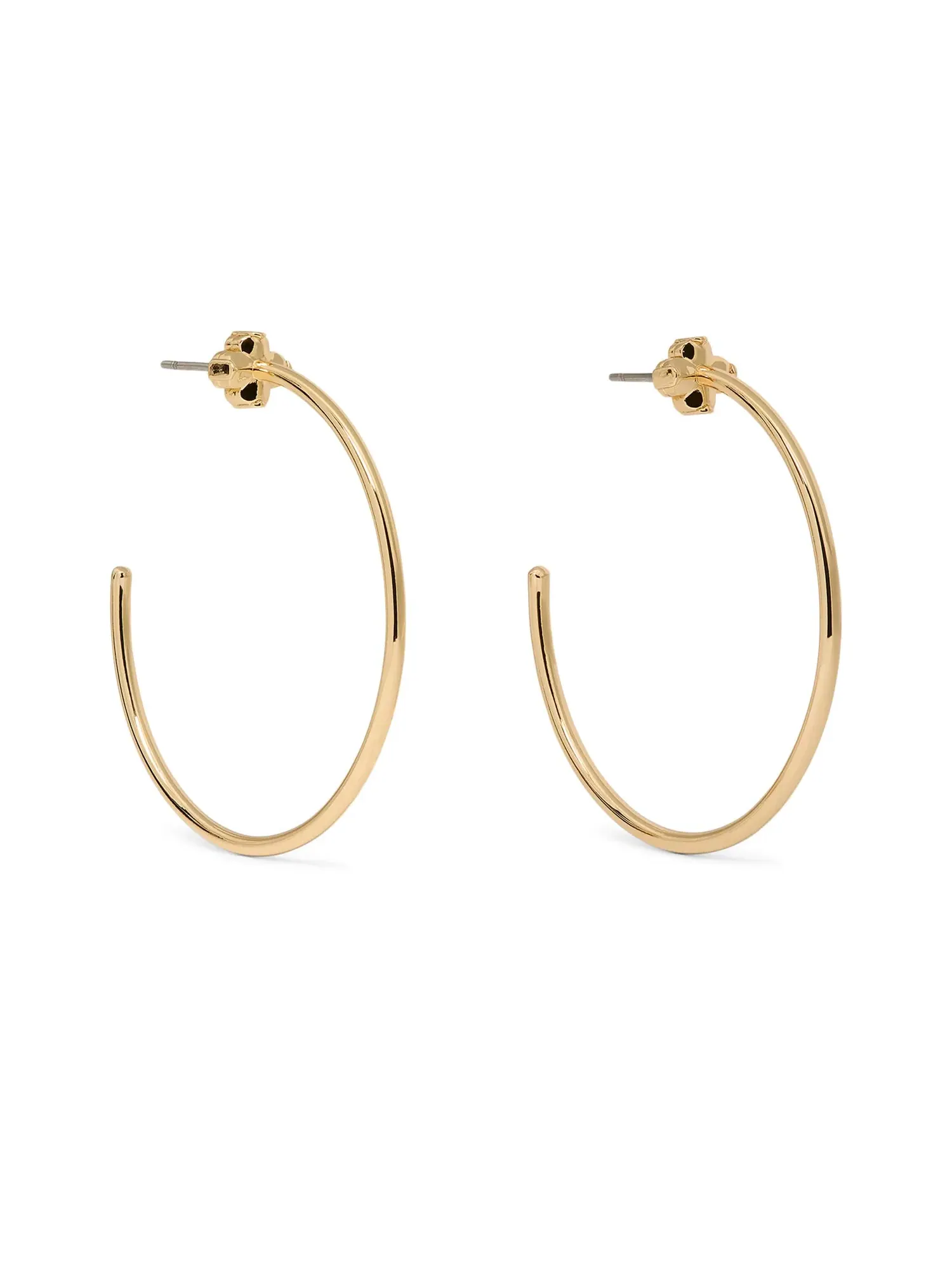Серьги-кольца Spade Flower Hoops Kate Spade New York — изображение 1 из 3, оттенок золото