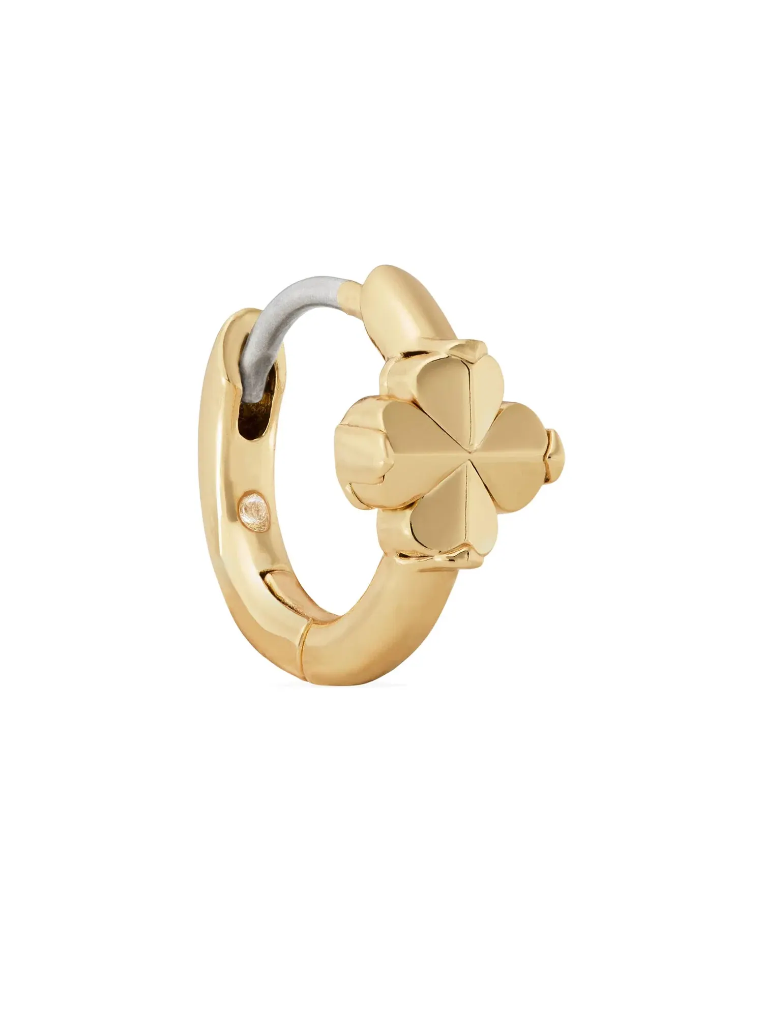 Серьги-кольца Keep Sparkling Round Huggies Kate Spade New York — изображение 2 из 2, оттенок золото