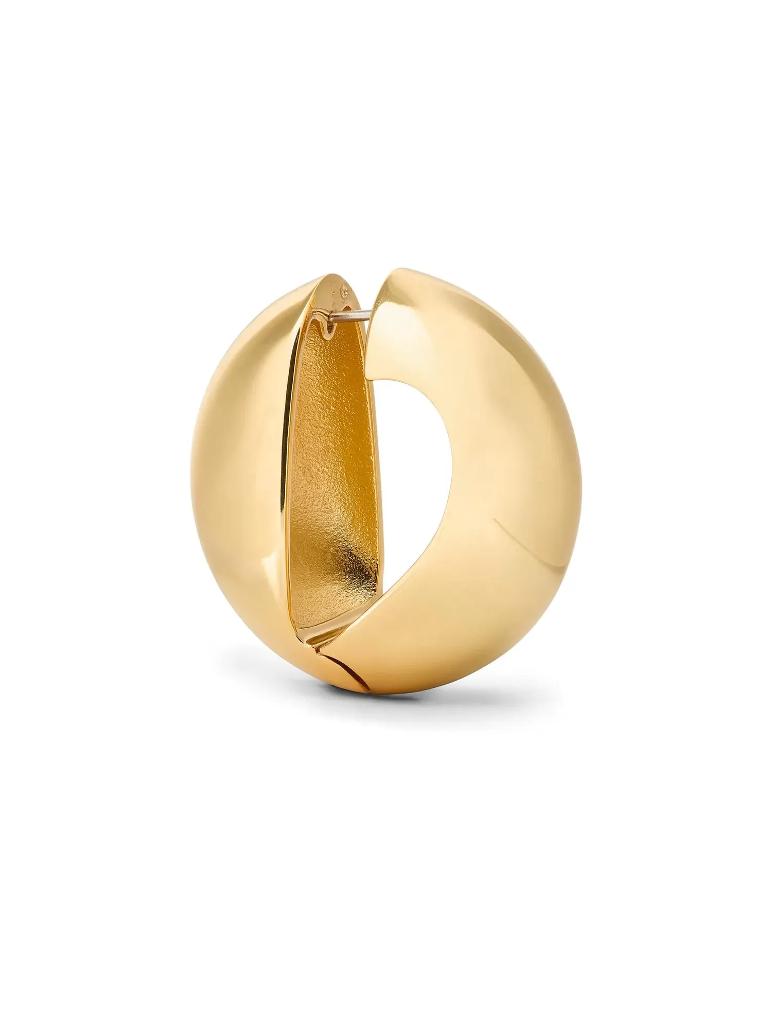 Серьги-кольца Keep Sparkling Round Huggies Kate Spade New York — изображение 2 из 2, оттенок золотистый