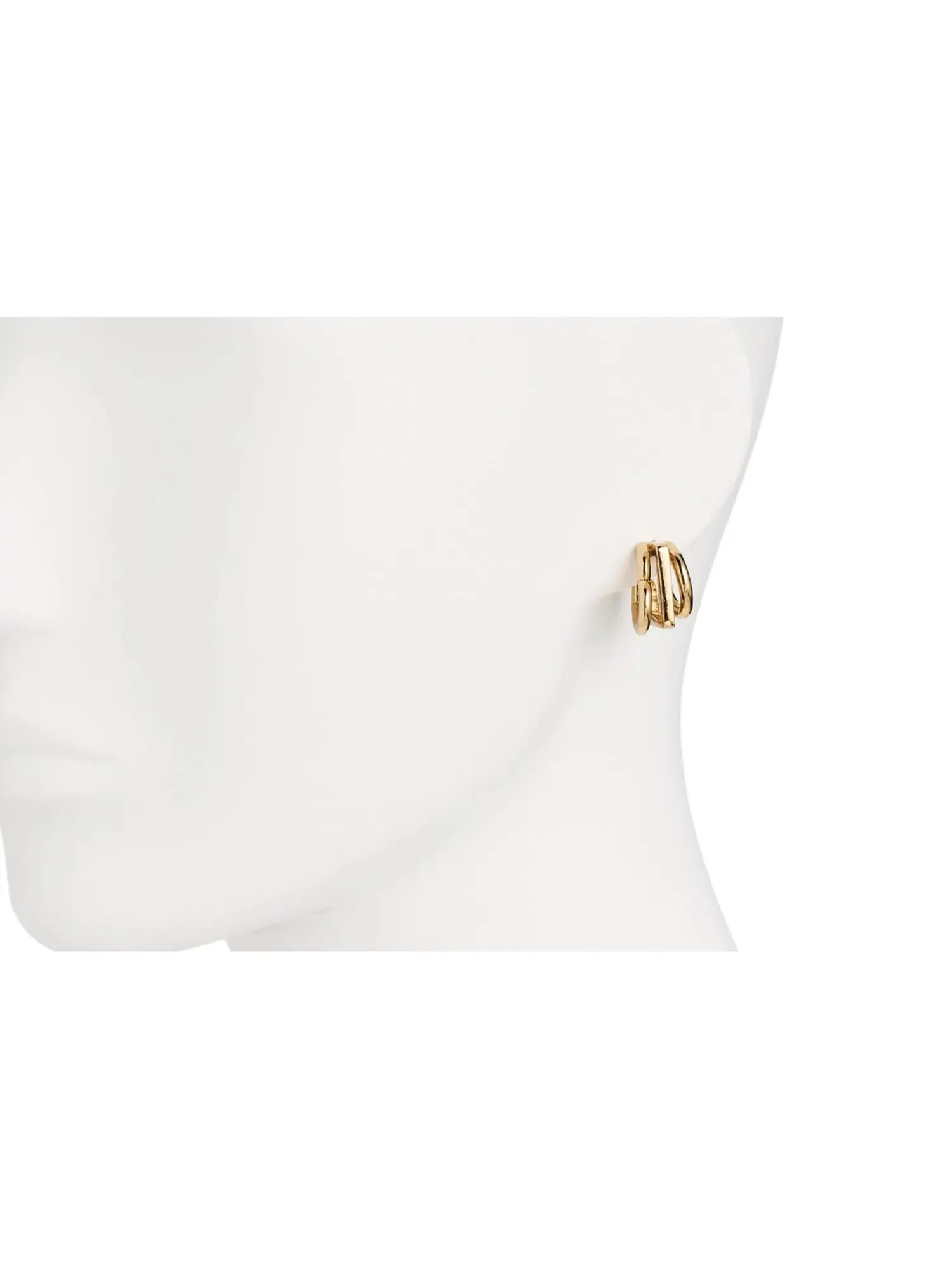 Серьги-кольца Geo Pop Stacked Hoops Kate Spade New York — изображение 2 из 3, оттенок золото