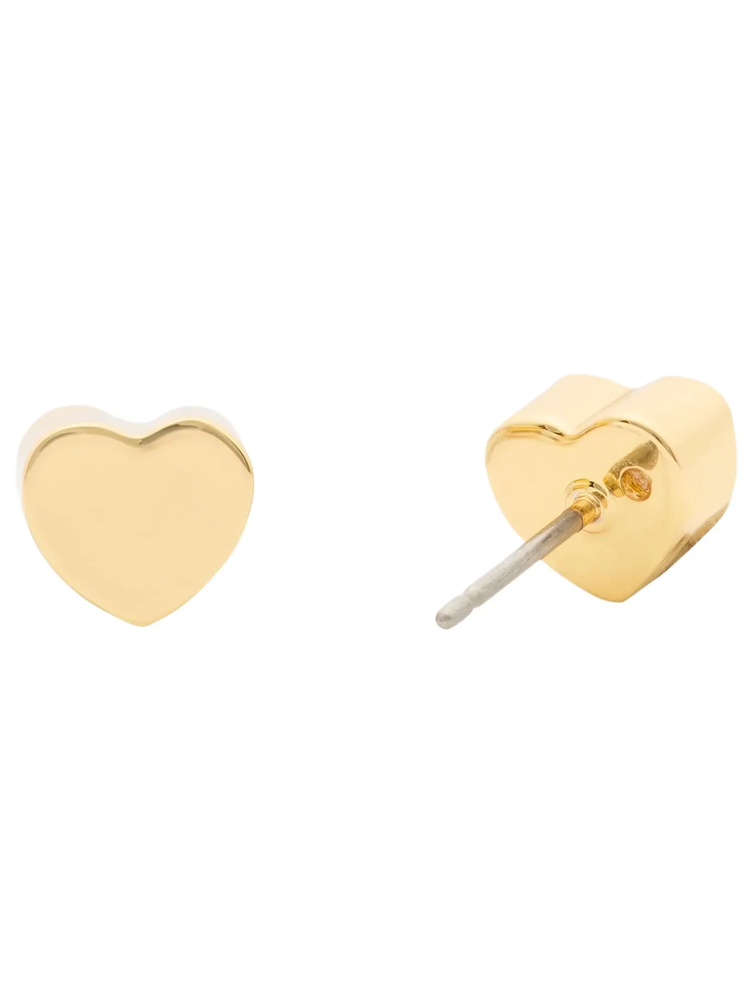 Серьги Kate Spade в виде миниатюрных металлических сердечек-гвоздиков Kate Spade New York — изображение 3 из 3
