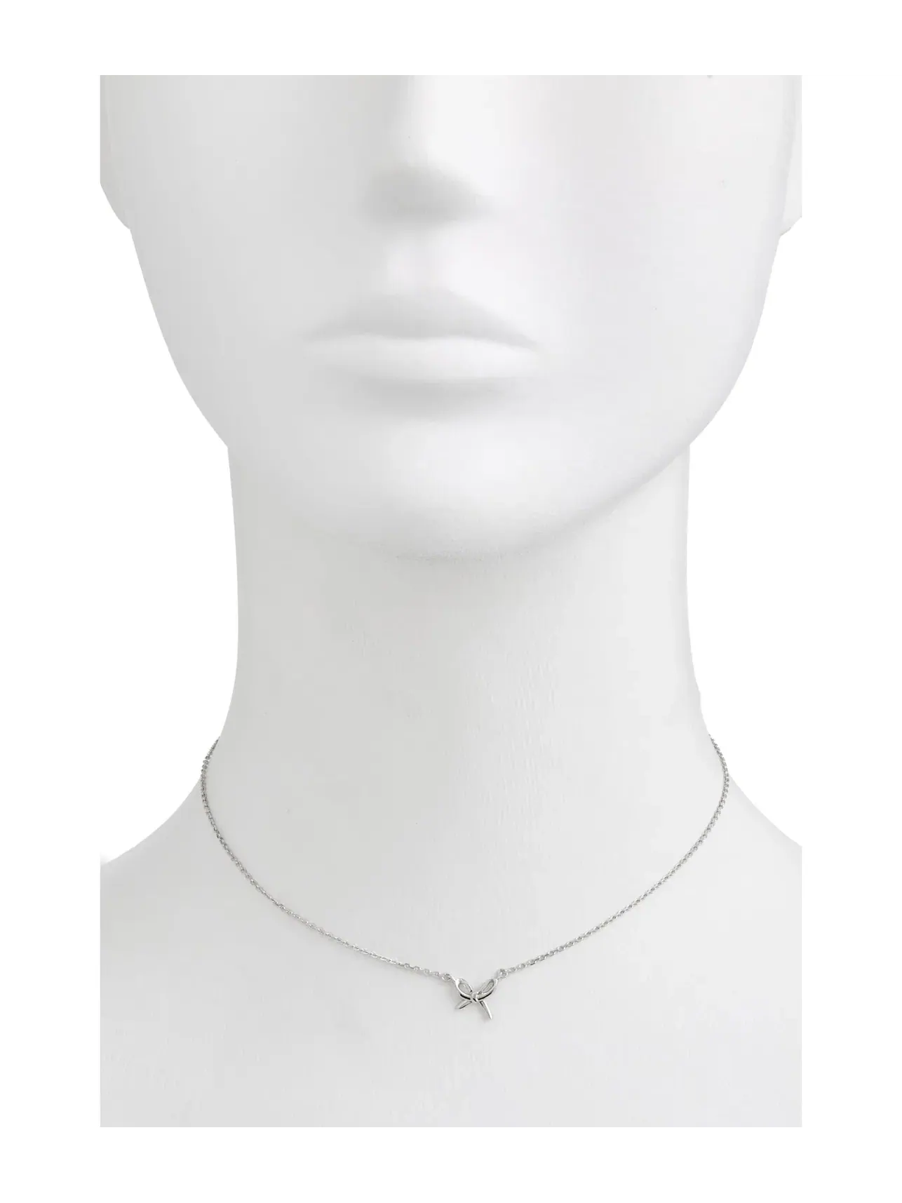 Мини-подвеска-бант Girlie Pearlie Mini Bow Pendant Kate Spade New York — изображение 2 из 4, оттенок серебряный