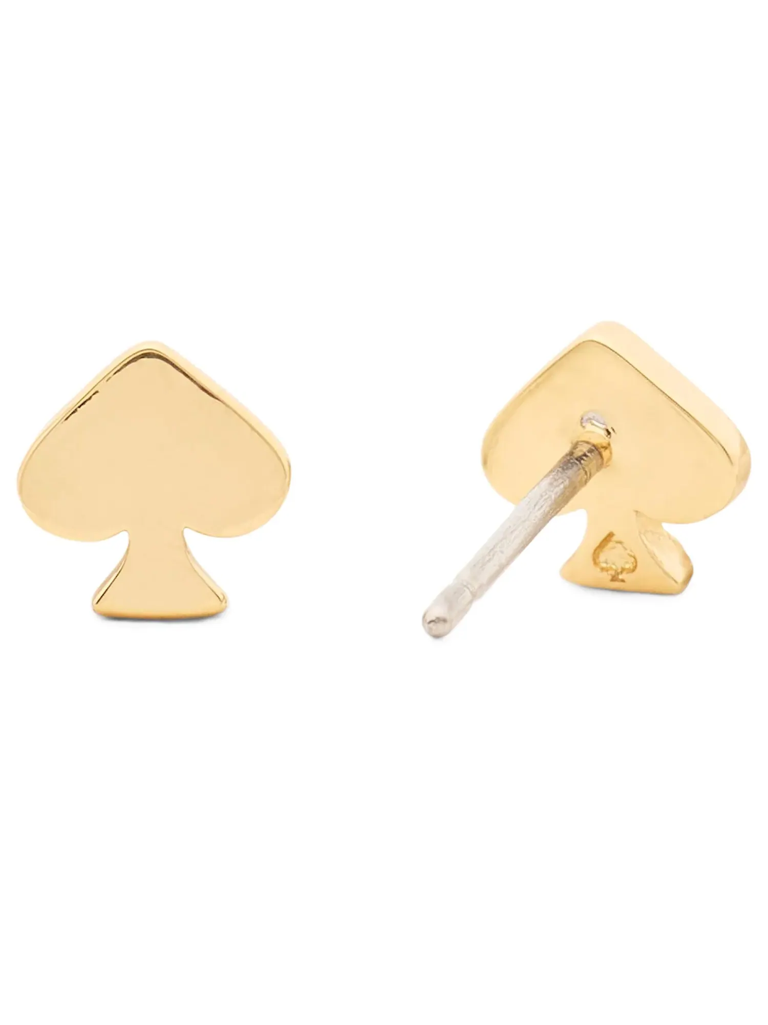 Мини-серьги-пусеты Signature Spade Mini Studs Kate Spade New York — изображение 2 из 2, оттенок золото