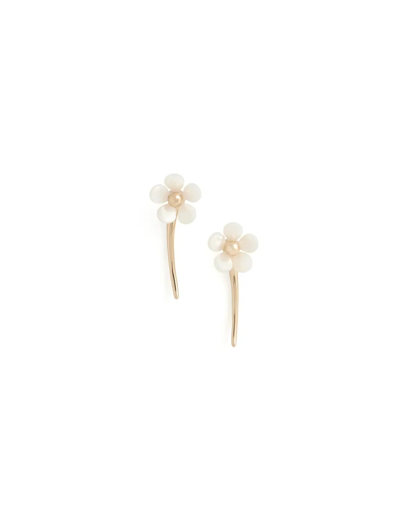 Серьги-подвески Summer Daze с цветочным рисунком Kate Spade New York — изображение 1 из 3, оттенок белый
