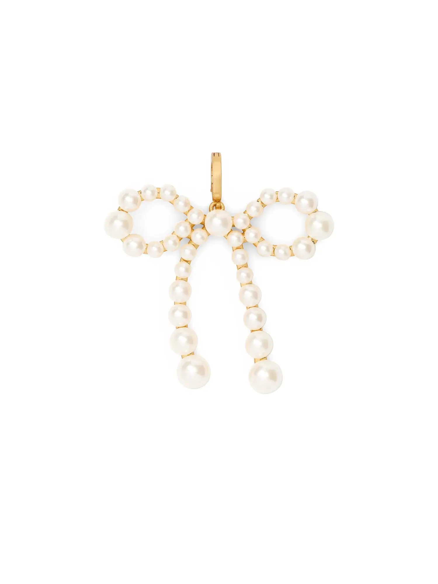 One In A Million Pearl Bow Charm Kate Spade New York — изображение 1 из 2, оттенок золотистый