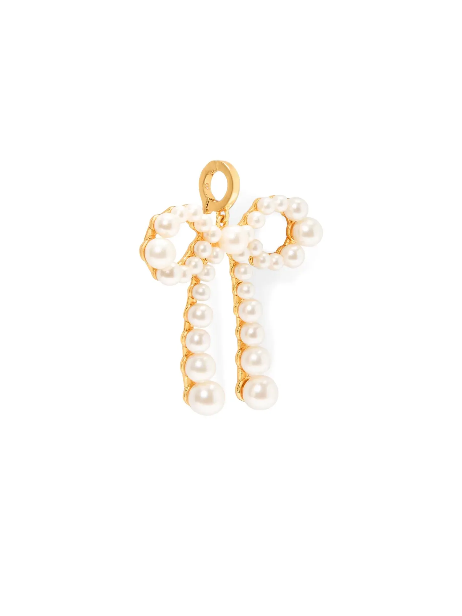One In A Million Pearl Bow Charm Kate Spade New York — изображение 2 из 2, оттенок золотистый