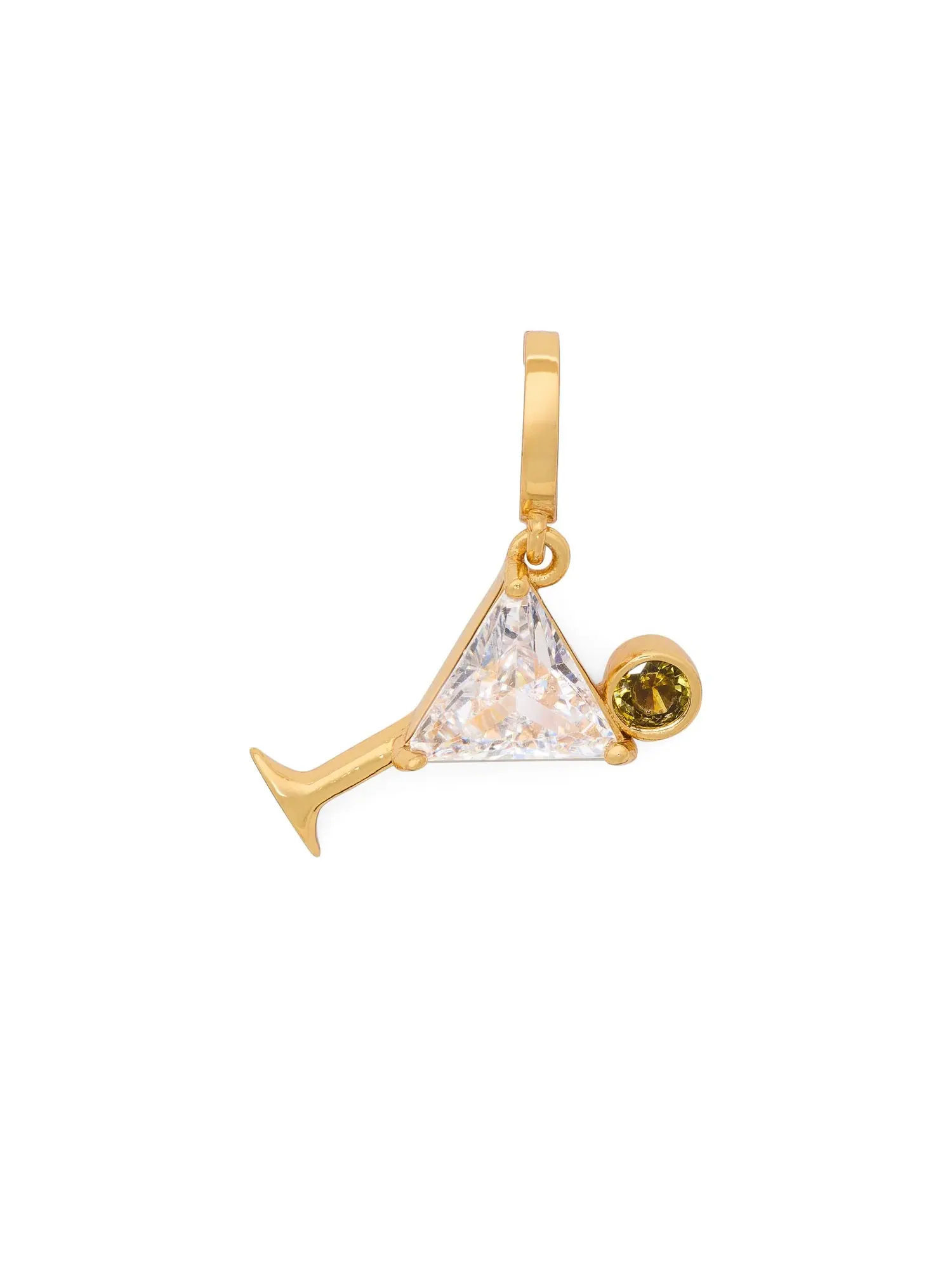One In A Million Martini Charm Kate Spade New York — изображение 1 из 2, оттенок прозрачный/золотистый
